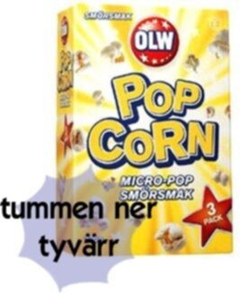 smörpopcorn i micro smörpopcorn i micro