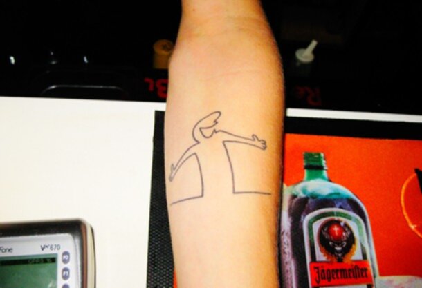 linus på linjen tatuering linus på linjen tatuering